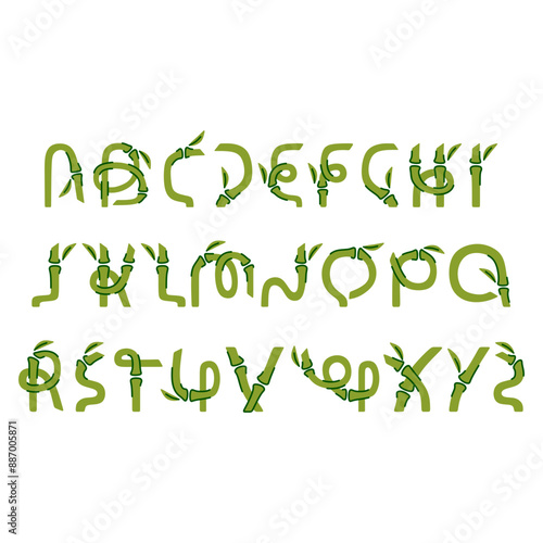 Bamboo Alphabet for Nature Lovers