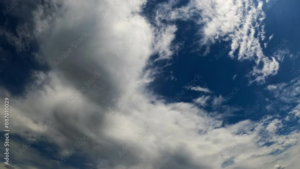 Heavy grey cloudscape covering the sky. Low angle view at the horizon before the rain. Timelapse. Heavy grey cloudscape covering the sky. Low angle view at the horizon before the rain. Timelapse.