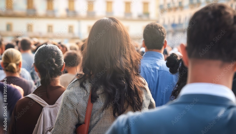 crowd of people, AI generated crowd of people, AI generated