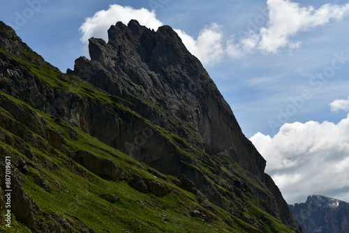 Schöne Landschaft auf Seceda in Südtirol 