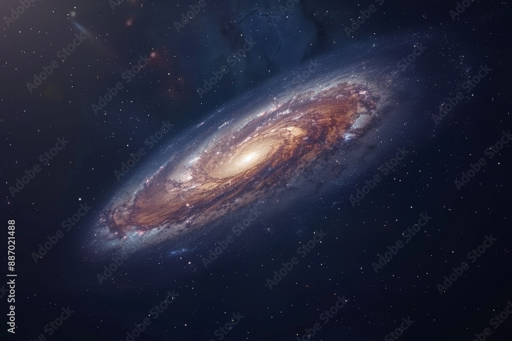 Animated illustration of stars, galaxy and universe. Animated illustration of stars, galaxy and universe.