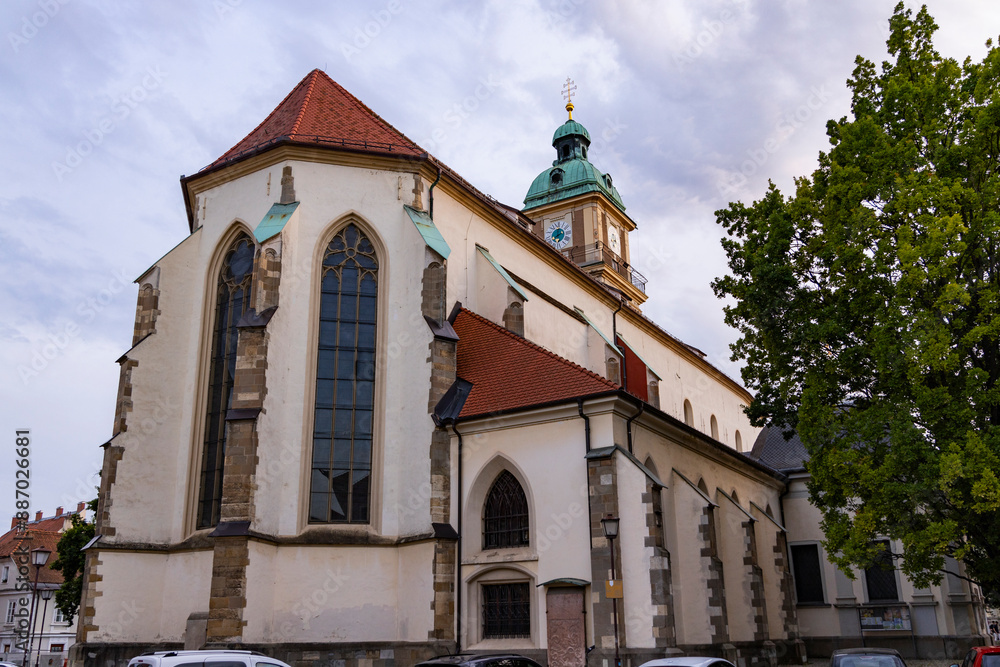 Fototapeta premium Maribor, Slovenia. Beauty of the historic center, typical streets, squares, underground cellar and the beauty of a city with Austrian architecture. Famous for wine. Second largest city in Slovenia.