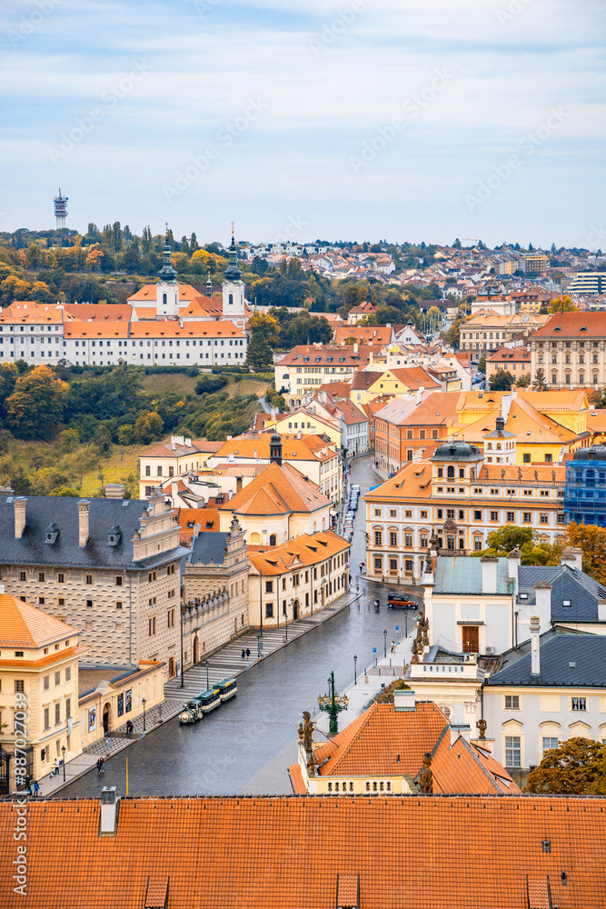 Obraz premium Prague, Czech Republic - Prague Royal Palace overlooking the city