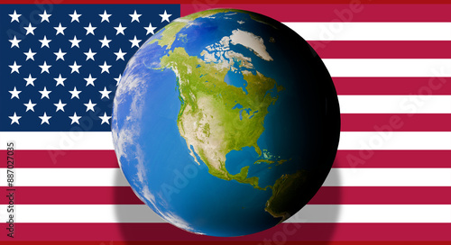 planet earth focus on USA N...
