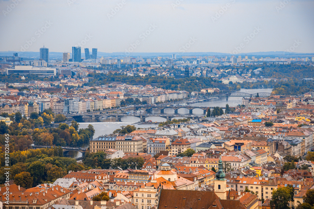Prague, Czech Republic - Prague Royal Palace overlooking the city Prague, Czech Republic - Prague Royal Palace overlooking the city