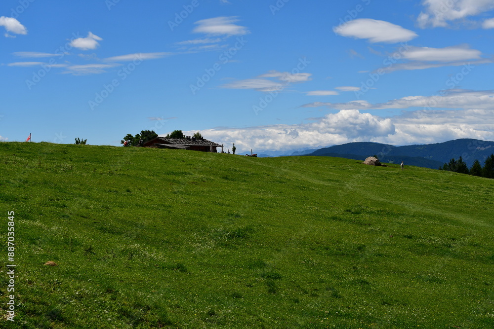 Schöne Landschaft bei Völs am Schlern in Südtirol