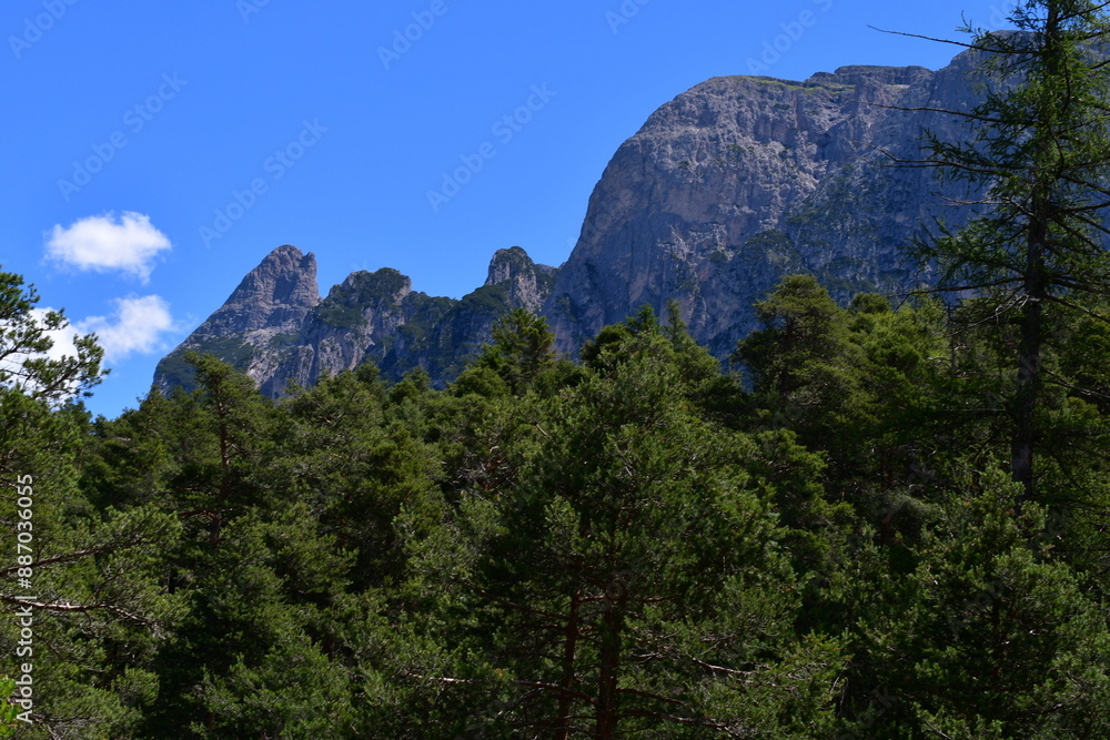 Schöne Landschaft bei Völs am Schlern in Südtirol