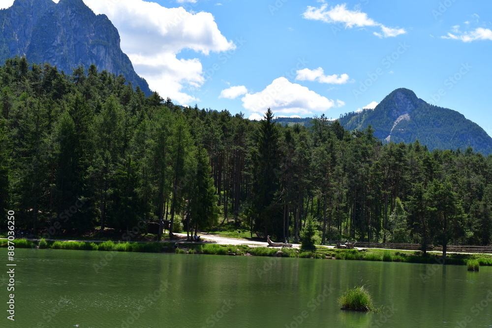 Schöne Landschaft bei Völs am Schlern in Südtirol
