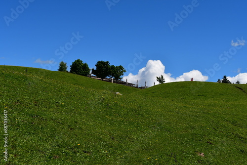 Schöne Landschaft bei Völs am Schlern in Südtirol  photo