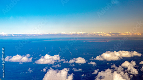 belle ile en mer island from aerial view in french brittany in morbihan  photo