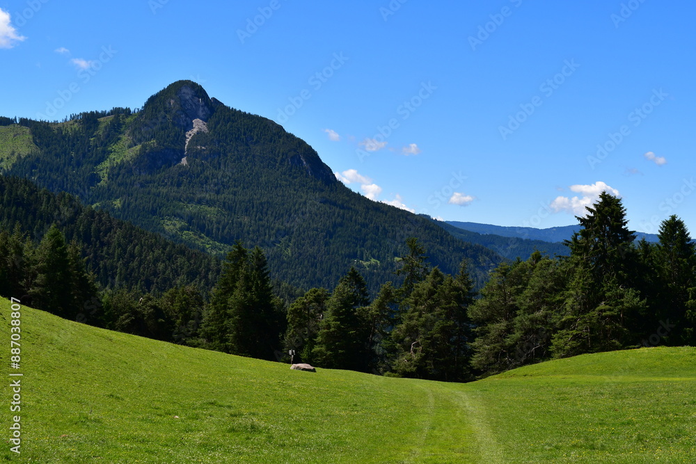 Schöne Landschaft bei Völs am Schlern in Südtirol