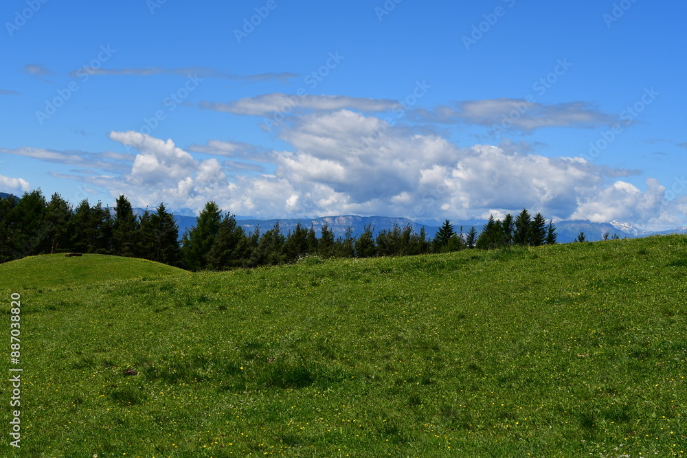 Schöne Landschaft bei Völs am Schlern in Südtirol