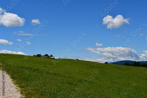 Schöne Landschaft bei Völs am Schlern in Südtirol 