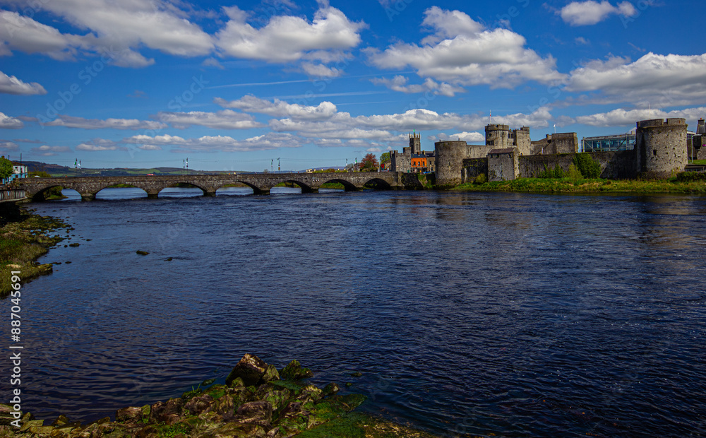 Beautiful cascades of Ennistymon in Co. Clare, Ireland