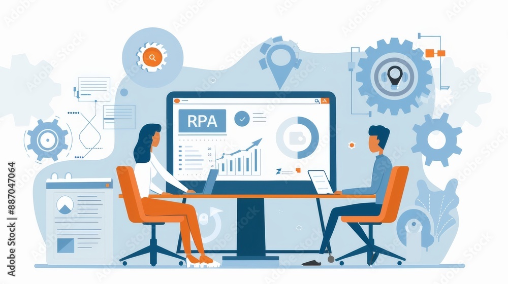 RPA automates tasks using software, making business processes smoother and more efficient. It's like using a robot to do repetitive tasks, freeing up human workers for more important work. RPA automates tasks using software, making business processes smoother and more efficient. It's like using a robot to do repetitive tasks, freeing up human workers for more important work.