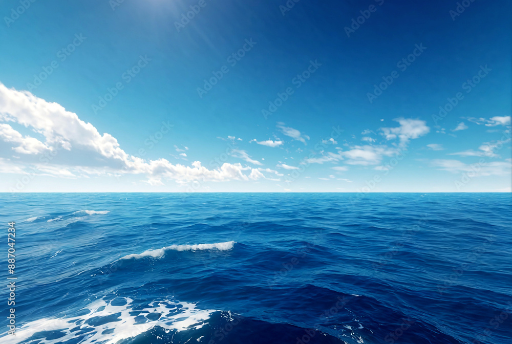 Fototapeta premium The sea is wide and beautiful