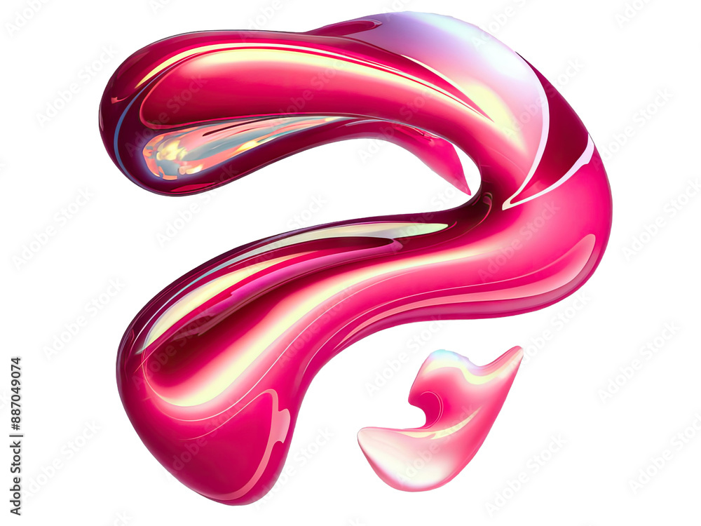 Isolated PNG 3d Abstract Shape, GENERATIVE AI Isolated PNG 3d Abstract Shape, GENERATIVE AI