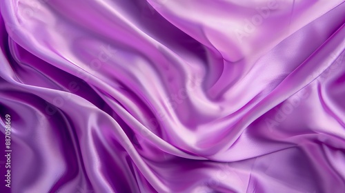 Smooth and soft purple silk fabric texture resembling luxurious satin Background with ice creamlike smudges and gradients