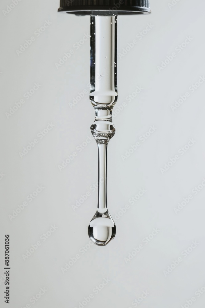 A decorative glass candle holder with a black shade A decorative glass candle holder with a black shade