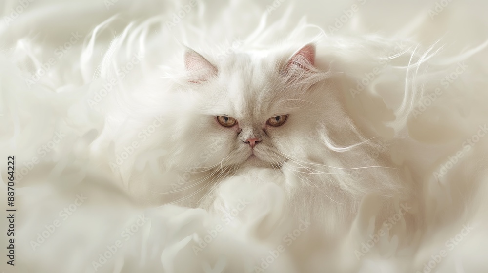 Portrait of A cat with gorgeous hair Portrait of A cat with gorgeous hair
