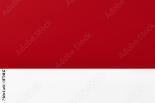 Free Download Minimalistic simple abstract red background for product presentation. Red studio background to display product with blurred backdrop - GFXLoad