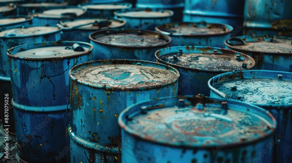 blue chemical metal containers oil metal steel drums blue chemical metal containers oil metal steel drums