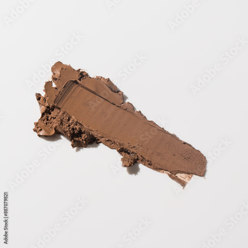 An elegant sample of a cosmetic swatch showcasing a rich shade and silky texture. Perfect for use in advertising campaigns, product catalogs, and sales presentations.