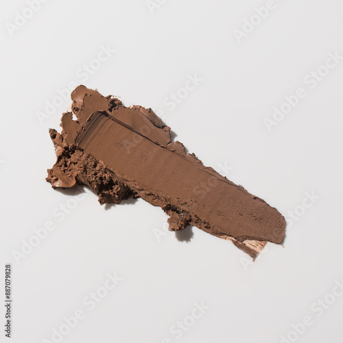 An elegant sample of a cosmetic swatch showcasing a rich shade and silky texture. Perfect for use in advertising campaigns, product catalogs, and sales presentations.