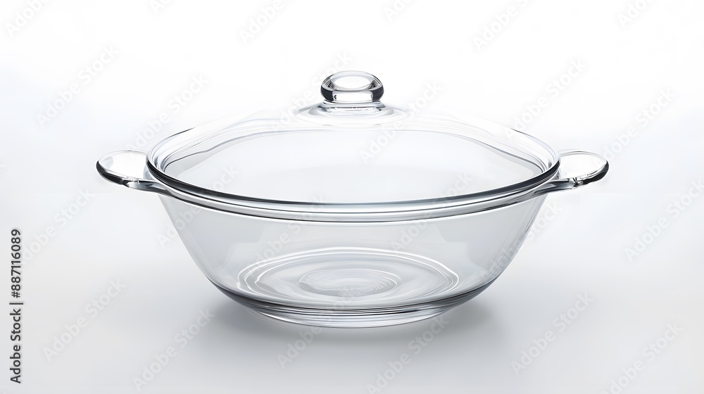 An Elegant Glass Covered Dish isolated on transparent background An Elegant Glass Covered Dish isolated on transparent background