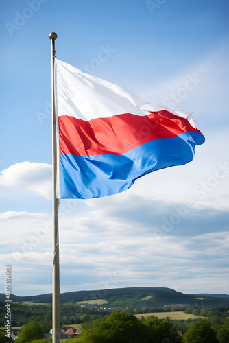 Vibrant Display of Czech Republic's National Flag - Symbol of Unity and Patriotism