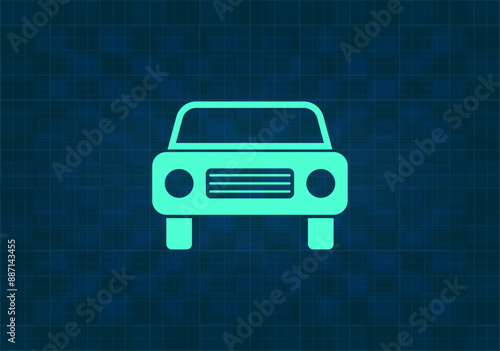 vector illustration on blue background