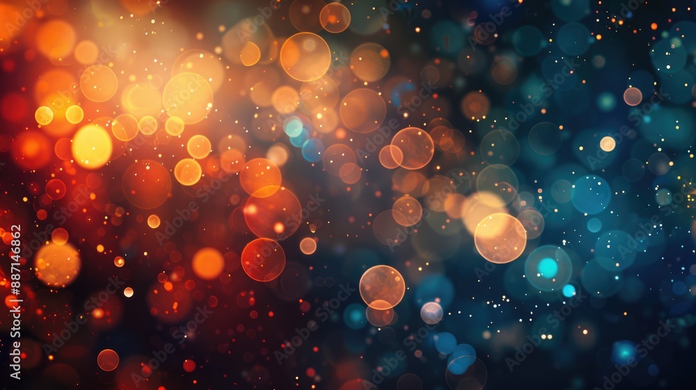 Vibrant Bokeh on Dark Background Vibrant Bokeh on Dark Background