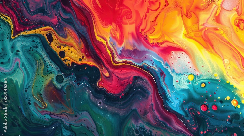 Vibrant artwork surface Vibrant artwork surface