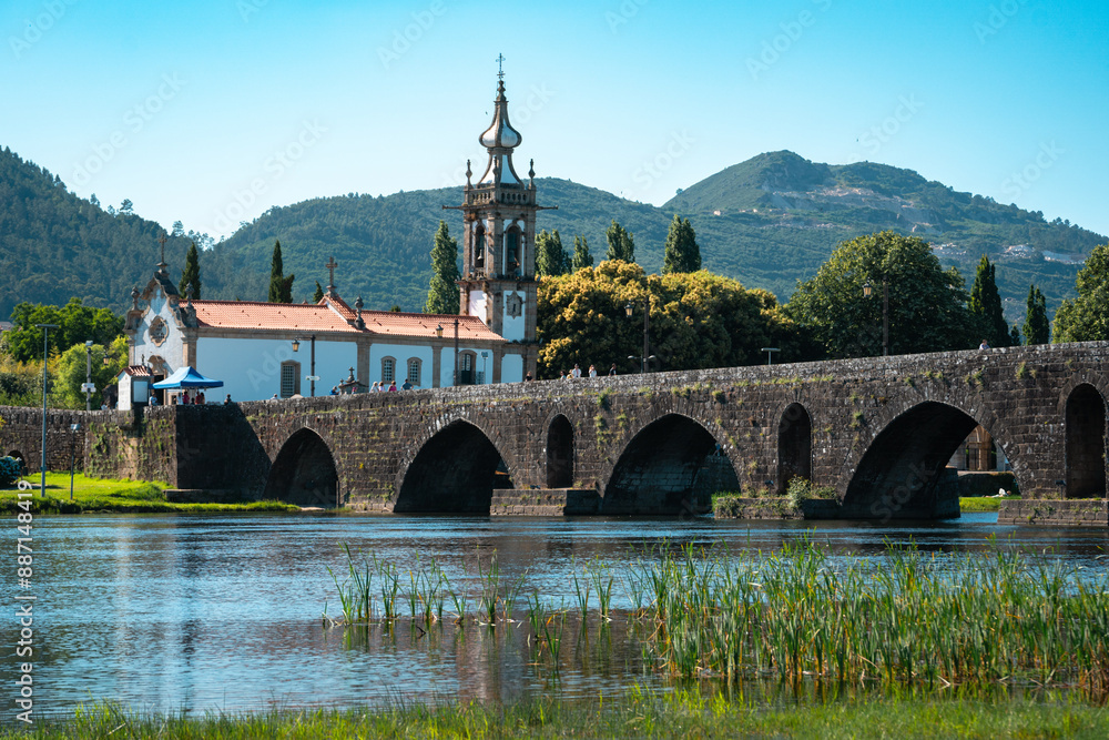 Roman Bridge & Church, Ponte De Lima Portugal Roman Bridge & Church, Ponte De Lima Portugal