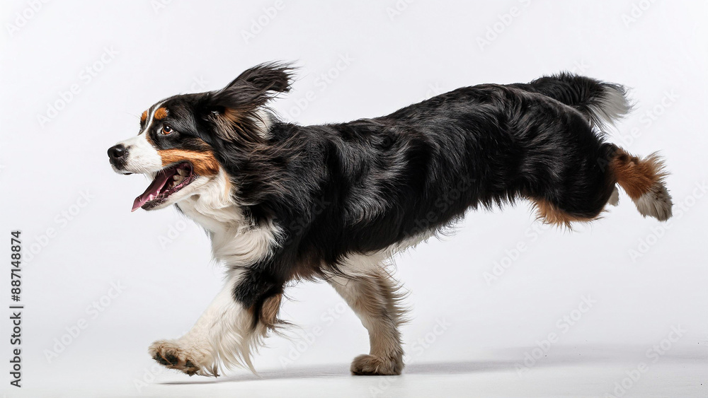 Fototapeta premium Perro corriendo alegre 