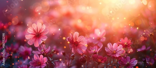 Pink Flowers in a Field of Light © MBRAMO