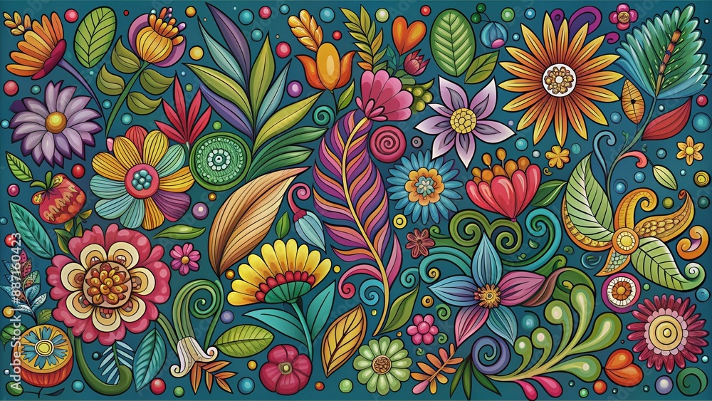 Bunte abstrakte handgezeichnete Vektor Elemente - Floral, geometrisch - Pflanzen, Flüssigkeit Bunte abstrakte handgezeichnete Vektor Elemente - Floral, geometrisch - Pflanzen, Flüssigkeit