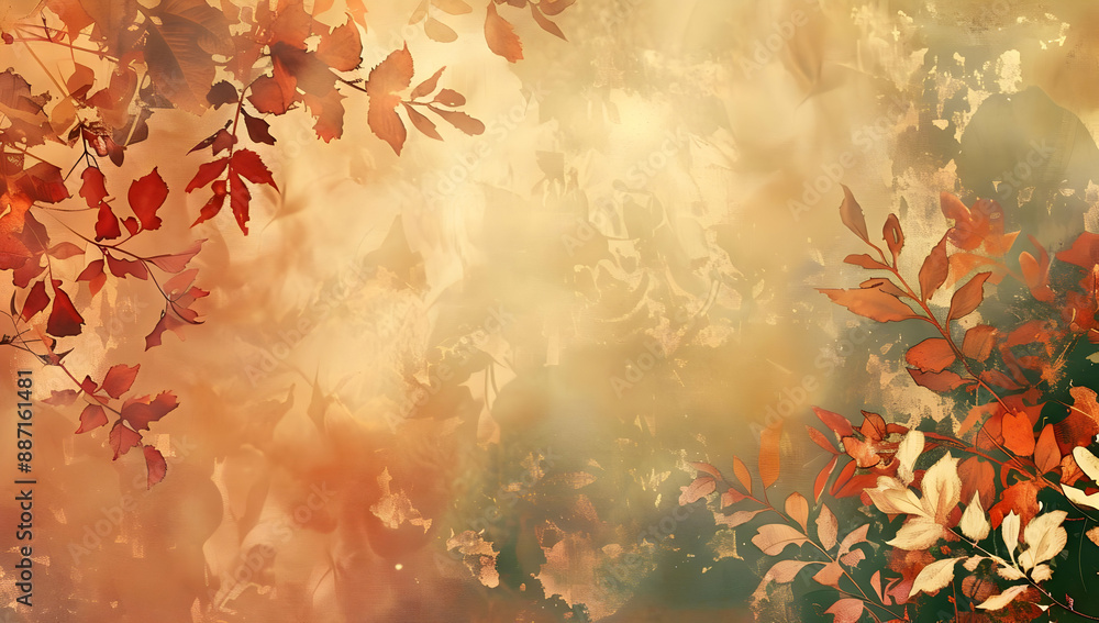 Beautiful autumn background with falling leaves in warm earthy tones, perfect for seasonal projects, invitations, and nature-inspired designs. Beautiful autumn background with falling leaves in warm earthy tones, perfect for seasonal projects, invitations, and nature-inspired designs.
