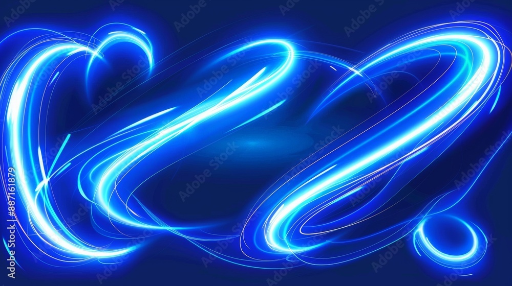 Glowing swirl lines create a luminous and shine twirl trail. Glowing swirl lines create a luminous and shine twirl trail.