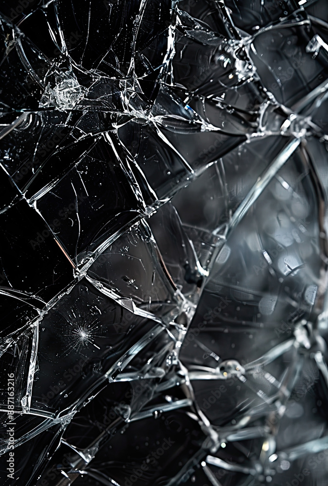 The pattern on the glass is cracked. damage to the glass. cracked texture The pattern on the glass is cracked. damage to the glass. cracked texture