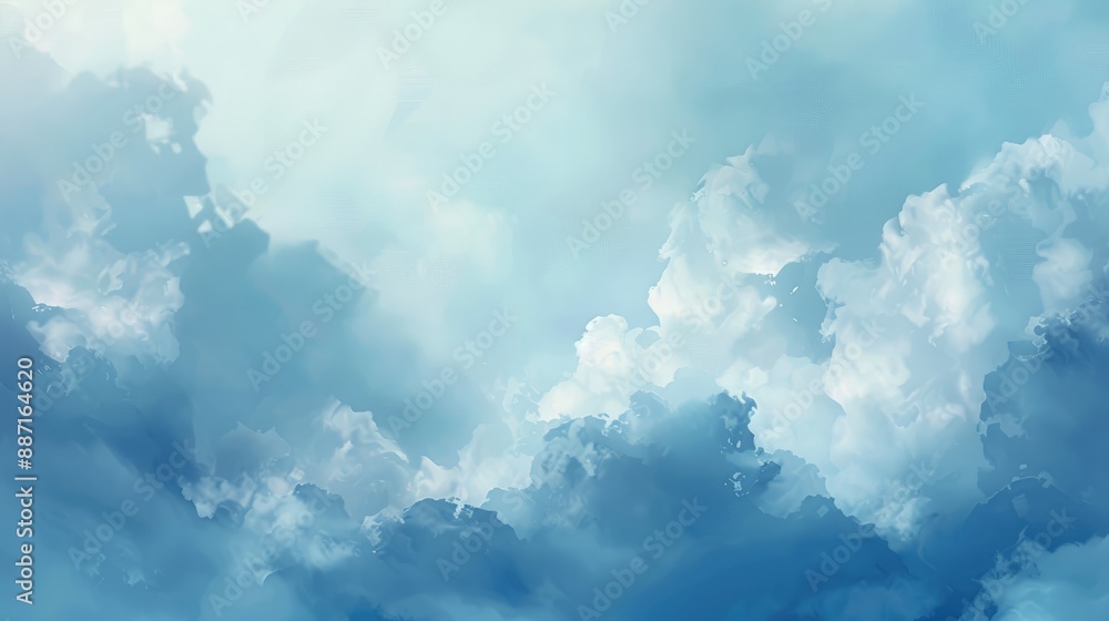 Background of overcast blue sky Background of overcast blue sky