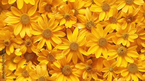 Fototapeta Naklejka Na Ścianę i Meble -  Background of yellow flowers