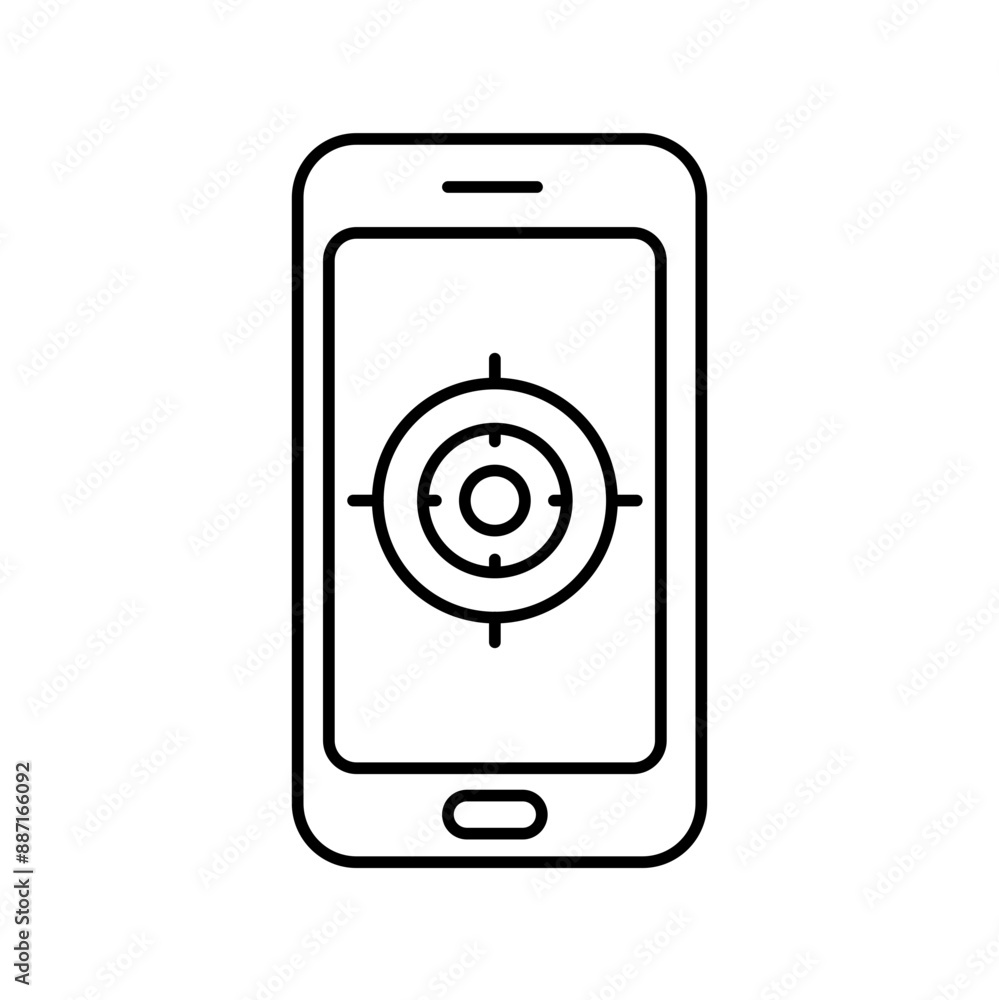 Target of digital marketing icon Target of digital marketing icon