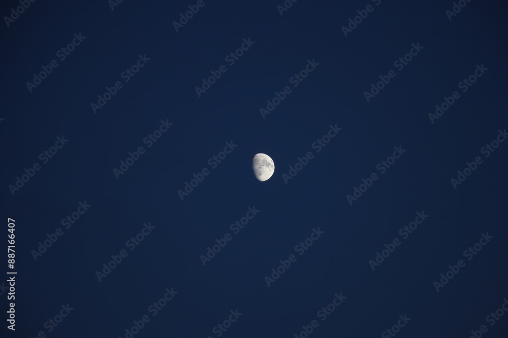 moon in blue sky moon in blue sky