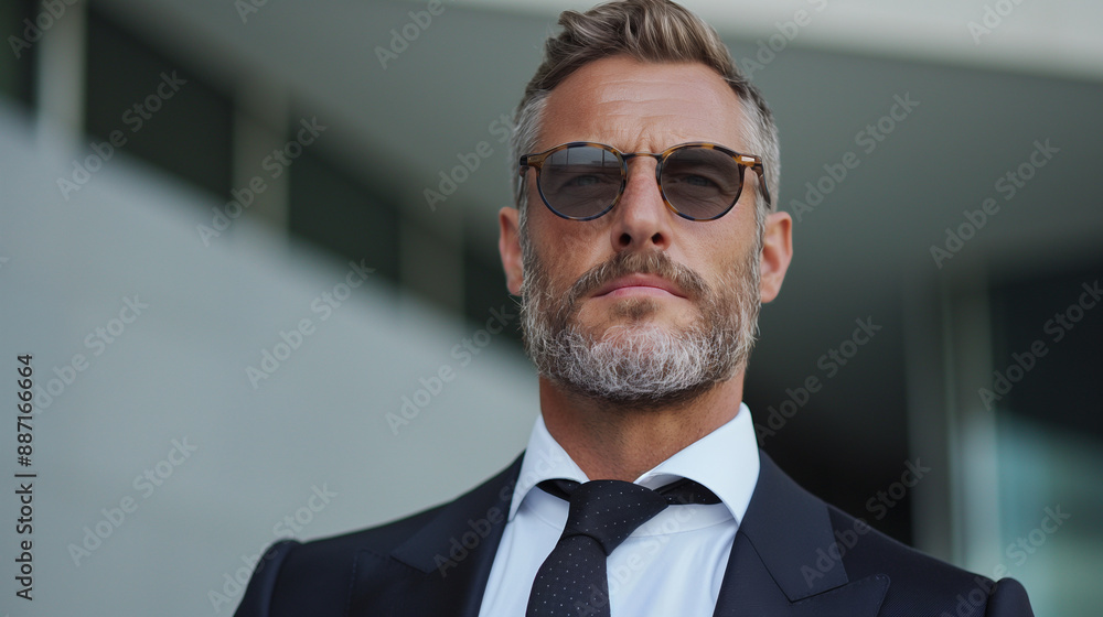 portrait of a professional businessman, businessman, suit, professional, corporate, executive, formal attire, glasses, tie, office, leadership, business, entrepreneur, manager
