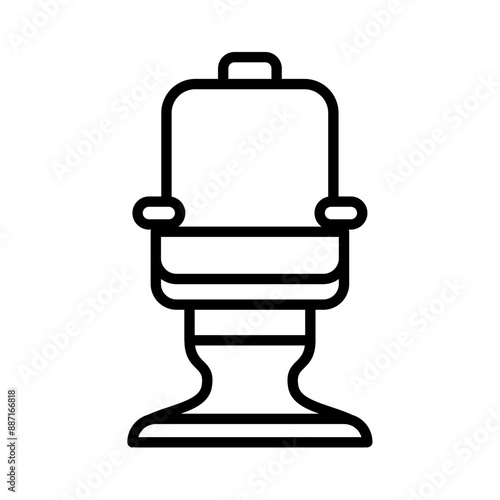 Barber chair icon