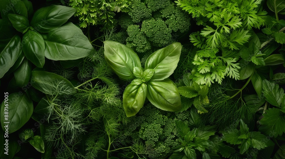 A lively and green top view of a cruelty-free herbal garden, showcasing a variety of lush plants and essential herbs in a vibrant arrangement A lively and green top view of a cruelty-free herbal garden, showcasing a variety of lush plants and essential herbs in a vibrant arrangement