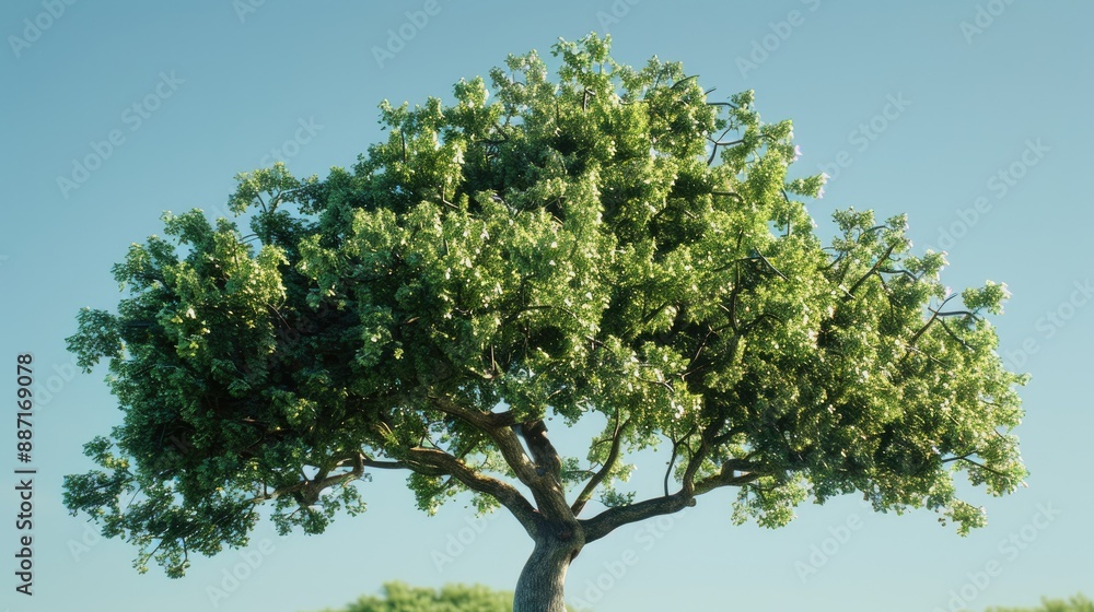 A leafy tree suitable for designing materials and images A leafy tree suitable for designing materials and images