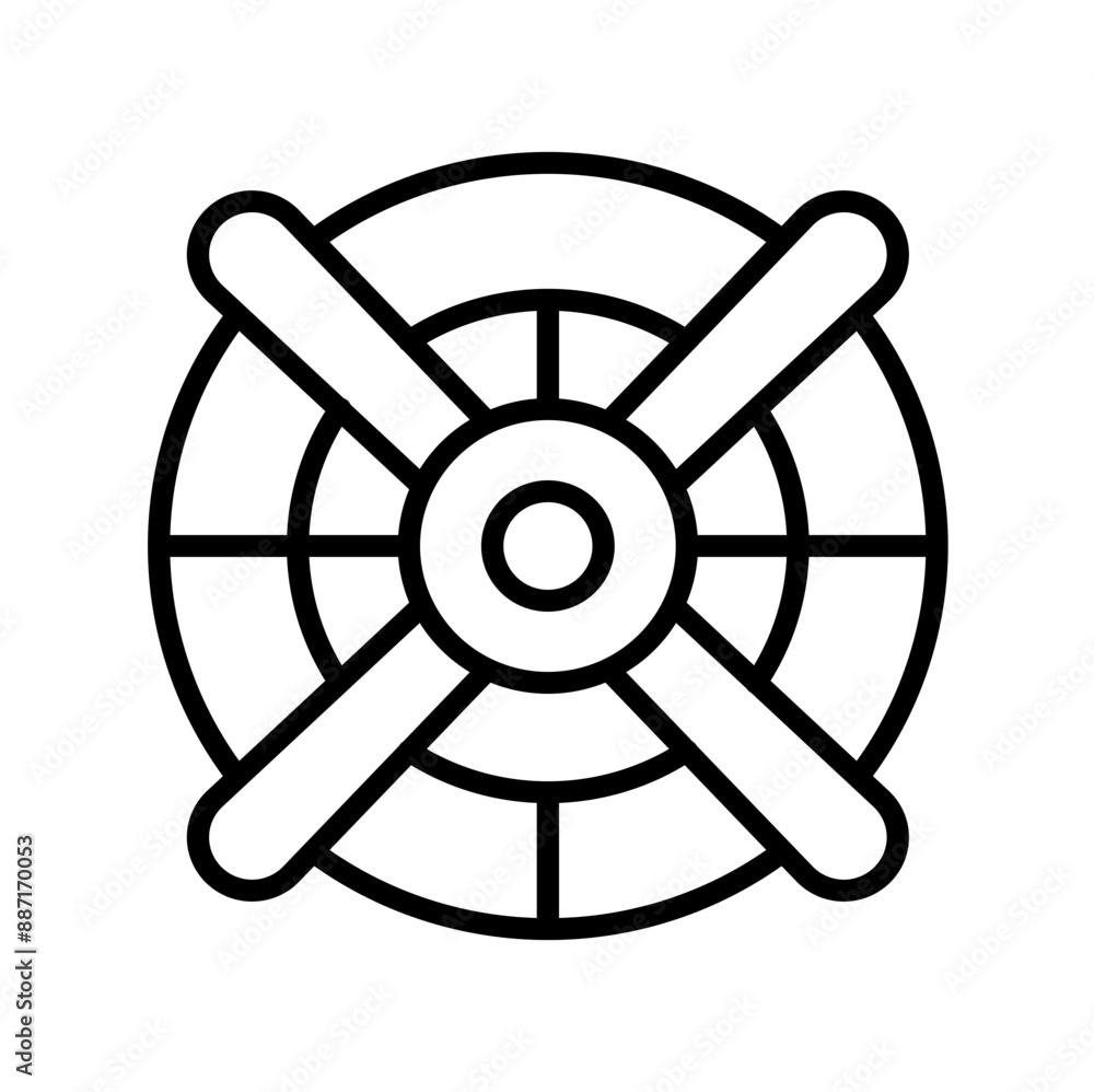 Obraz premium electric fan icon