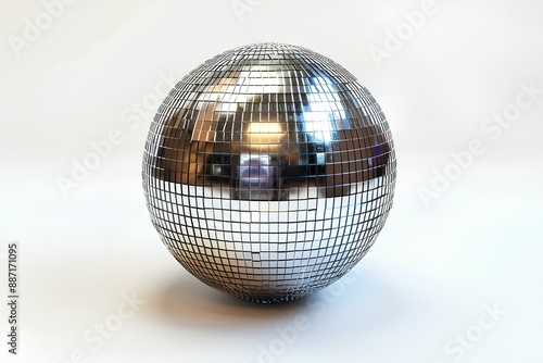 A shiny disco ball sitting on top of a table